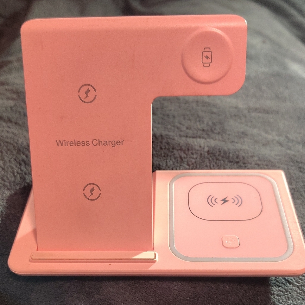 Pink Wireless Charger Stand